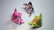 简单的手工折纸樱花