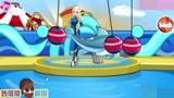 冰雪奇缘艾莎公主小游戏，冰雪公主帮助受伤的海豚回复健康