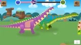 恐龙救援队搞笑动画 紫色大恐龙赛跑