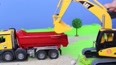 顷卸卡车挖掘机运输沙土