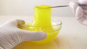 柠檬黄质感无硼砂史莱姆制作教程，只需6种常用材料，制作速度快