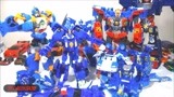 蓝色的旋转美卡卡博特迷你突击队 变形金刚汽车机器人玩具