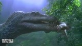 侏罗纪公园：人类在恐龙面前太渺小，恐龙咬住男子，直接一口吞噬