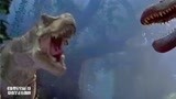 侏罗纪公园3：见过恐龙打架吗？，暴龙pk棘背龙背龙完胜