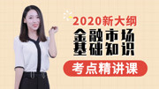 【2020新大纲】证券从业资格证考试 ✿ 金融市场基础知识 第二章 考点4 我国金融市场的监管体制知识名师课堂爱奇艺