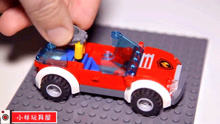 儿童益智乐高积木玩具，乐高积木制作搭建赛车，消防车，敞篷跑车