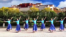 云裳广场舞《向往拉萨》花语老师原创藏族舞