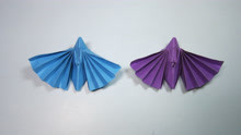 儿童手工折纸小动物 简单的飞蛾折纸教程