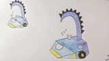 《机器人争霸》儿童手绘简笔画之机器人斯巴达
