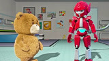 泰迪熊之玩具大战（片段）泰迪熊把小飞修好了