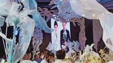 张馨予婚礼现场发言如同言情剧，现场布置高清图，天花板都是花海
