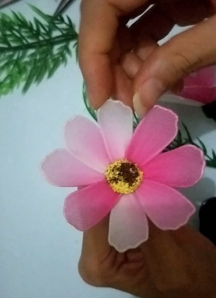 diy格桑花絲網花製作視頻教程