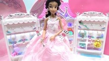 迪士尼公主：给帕罗蒂海公主换上可爱的粉色礼服