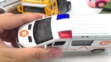 救护车安巴分享大货车洒水车玩具