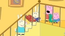 【米猪】理查德在小猪佩奇家里玩，他害怕下楼梯哭了的游戏