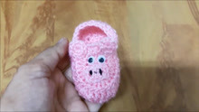 小猪婴儿鞋的钩织方法1