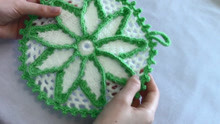 圆形花垫的钩织方法2