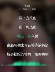 青花瓷周杰伦07年度最火歌曲动态歌词 音乐 背景音乐视频音乐 爱奇艺