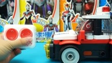 布鲁克玩具警车积木手工组装 玩具积木车组装视频