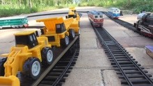 运输工程车专列车厢模型
