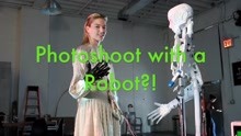 科幻未来 维密天使Martha Hunt挑战与机器人一起拍大片