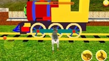 模拟山羊：当小火车碰到老山羊后，直接被撞飞