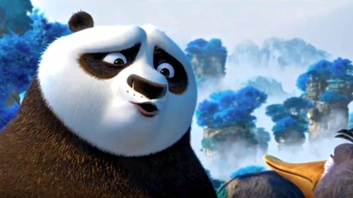 功夫熊猫3:鹅爸真是天下最好的养父,这一段温馨又搞笑,感动