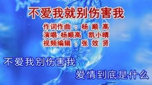 [图]杨顺高和凯小晴演唱的《不爱我就别伤害我》句句入心，伤感好听