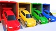 运输车装赛车 学习常用车辆和英语颜色单词