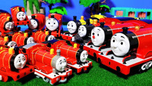 托马斯小火车聚会 你最喜欢哪一个火车玩具呢