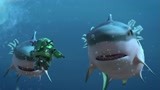 赛尔号大电影：阿铁打为救小机器人，被鲨鱼围攻，惨了