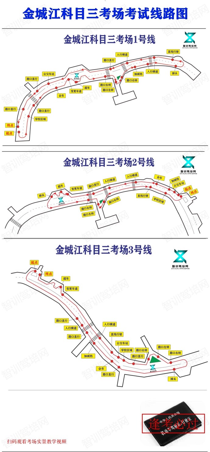 金城江科目三1号线高清实景教学视频