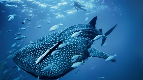 深不可测的海底动物世界 深海体型最庞大的鲨鱼!