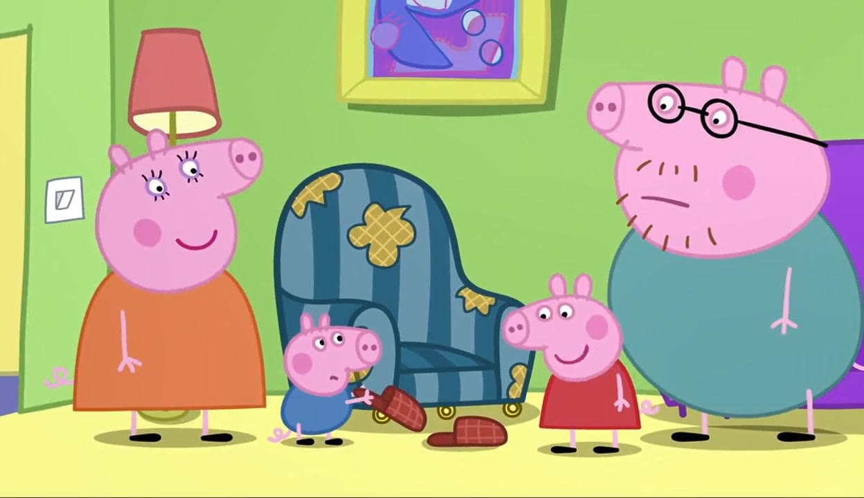 小猪佩奇:佩奇真坑爹,让猪爸的古董椅子涨价,又被猪爸买回来