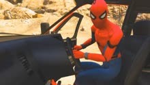 蜘蛛侠车祸模拟器 蜘蛛侠制造了一个二连杀的车祸现场