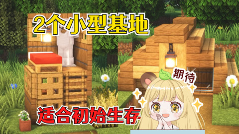 我的世界:2个迷你生存小屋,适合初始生存