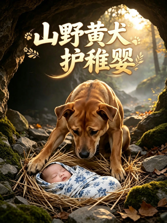 山野黄犬护稚婴封面图